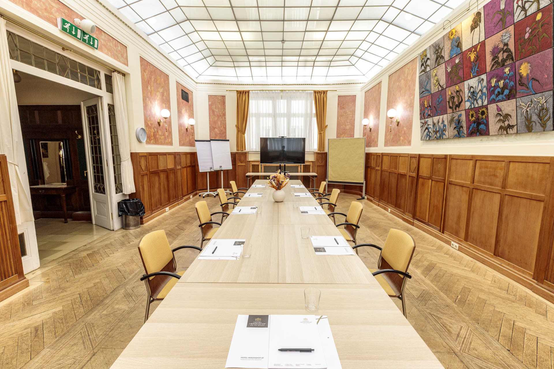 Conference table setup